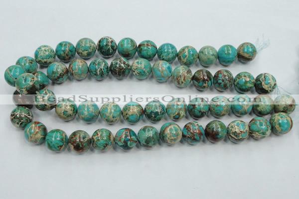 CSE02 15.5 inches 16mm round natural sea sediment jasper beads