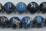 CSE216 15.5 inches 20mm round dyed natural sea sediment jasper beads