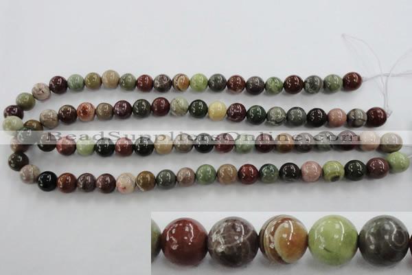 CSE5303 15.5 inches 10mm round sea sediment jasper beads wholesale