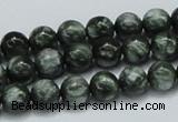 CSH02 15.5 inches 8mm round natural seraphinite gemstone beads