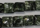 CSH103 15.5 inches 14*14mm square natural seraphinite gemstone beads