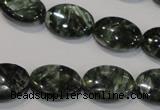 CSH133 15.5 inches 13*18mm oval natural seraphinite gemstone beads