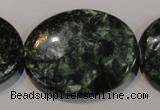 CSH138 15.5 inches 30*40mm oval natural seraphinite gemstone beads