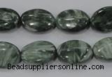 CSH55 15.5 inches 12*16mm oval natural seraphinite gemstone beads