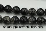 CSI02 15.5 inches 10mm round silver scale stone beads wholesale