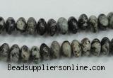 CSI04 15.5 inches 4*8mm rondelle silver scale stone beads wholesale