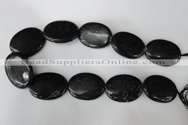 CSI100 15.5 inches 30*40mm oval silver scale stone beads wholesale