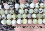 CSJ304 15.5 inches 12mm round serpentine new jade beads wholesale