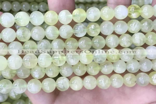 CSJ312 15.5 inches 7mm round serpentine new jade beads