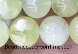 CSJ313 15.5 inches 8mm round serpentine new jade beads