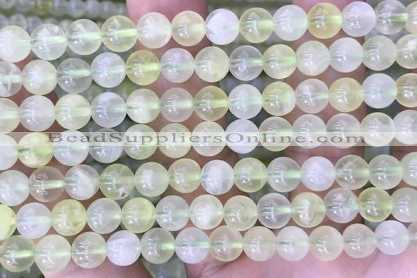 CSJ320 15.5 inches 8mm round serpentine new jade beads