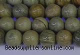 CSL202 15.5 inches 8mm round silver leaf jasper beads wholesale