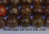 CSL224 15.5 inches 12mm round gold leaf jasper beads wholesale