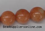 CSM08 15.5 inches 18mm round salmon stone beads wholesale