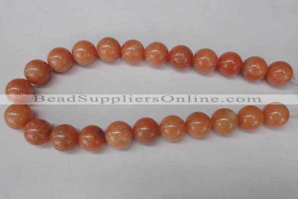 CSM08 15.5 inches 18mm round salmon stone beads wholesale