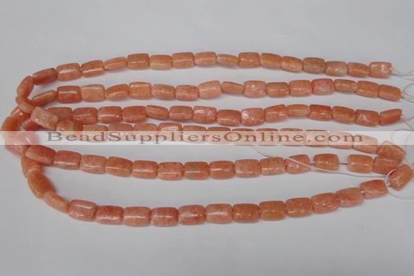 CSM18 15.5 inches 8*12mm rectangle salmon stone beads wholesale