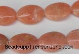 CSM35 15.5 inches 13*18mm oval salmon stone beads wholesale