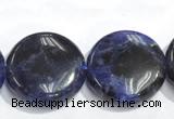 CSO10 15.5 inches A grade 10mm coin sodalite beads wholesale