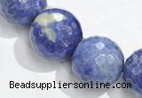 CSO20 12mm faceted round AB grade sodalite beads wholesale