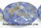 CSO29 15.5 inches faceted oval A grade 22*30mm sodalite beads