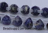 CSO450 Top drilled 7*7mm faceted teardrop sodalite gemstone beads