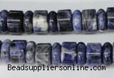 CSO50 15.5 inches 4*12mm & 8*12mm rondelle sodalite gemstone beads