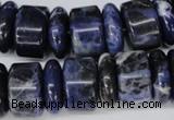 CSO52 15.5 inches 6*18mm & 11*18mm rondelle sodalite gemstone beads