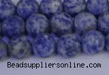 CSO532 15.5 inches 8mm round matte African sodalite beads wholesale