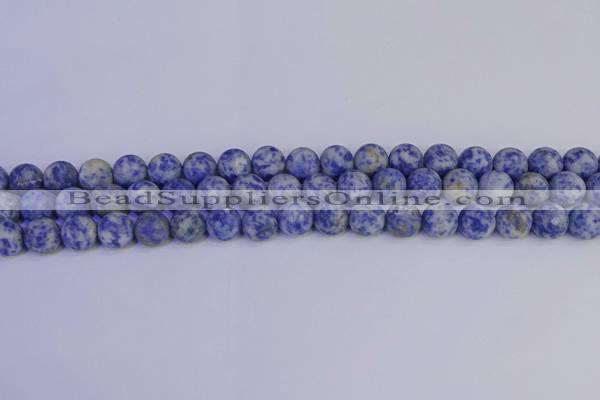 CSO532 15.5 inches 8mm round matte African sodalite beads wholesale