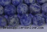 CSO534 15.5 inches 12mm round matte African sodalite beads wholesale