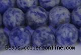 CSO535 15.5 inches 14mm round matte African sodalite beads wholesale