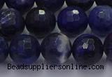 CSO604 15.5 inches 12mm faceted round sodalite gemstone beads