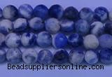 CSO620 15.5 inches 4mm faceted round AB grade sodalite beads