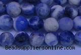 CSO622 15.5 inches 8mm faceted round AB grade sodalite beads