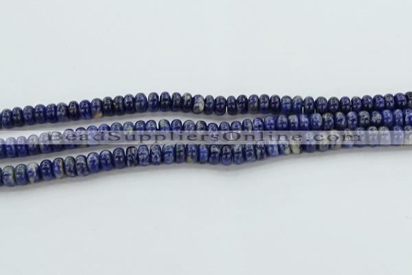 CSO651 15.5 inches 4*6mm rondelle sodalite gemstone beads