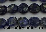 CSO705 15.5 inches 10mm faceted coin sodalite gemstone beads