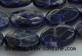 CSO718 15.5 inches 13*18mm faceted oval sodalite gemstone beads