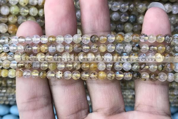 CSQ800 15.5 inches 4mm round scenic quartz beads wholesale