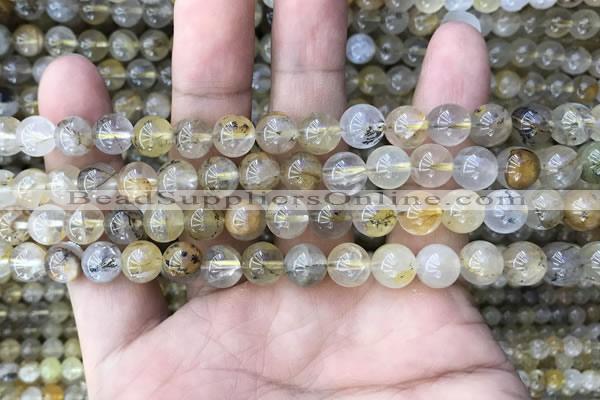 CSQ802 15.5 inches 8mm round scenic quartz beads wholesale