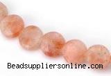 CSS03 10mm flat round natural indian sunstone beads wholesale