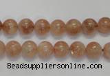 CSS16 15.5 inches 8mm round natural sunstone beads wholesale