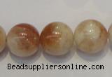 CSS20 15.5 inches 16mm round natural sunstone beads wholesale