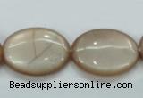 CSS206 15.5 inches 18*25mm oval natural sunstone beads