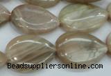 CSS207 15.5 inches 18*25mm flat teardrop natural sunstone beads