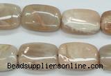 CSS212 15.5 inches 15*20mm rectangle natural sunstone beads