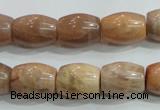 CSS251 15.5 inches 12*16mm drum natural sunstone beads