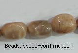 CSS254 15.5 inches 16*18mm nuggets natural sunstone beads