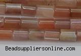 CSS266 15.5 inches 5*8mm tube sunstone beads wholesale