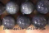 CSS317 15.5 inches 10mm round black sunstone gemstone beads