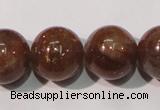 CSS556 15.5 inches 12mm round natural golden sunstone beads